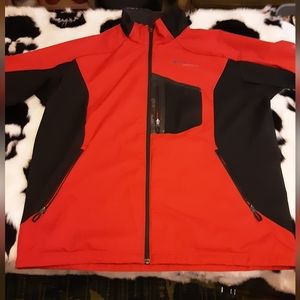 Columbia lightweight titanium interchange jacket XL in red and black